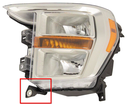 2021-2023 FORD F150 LT LWR IB HEADLIGHT TAB HAL
