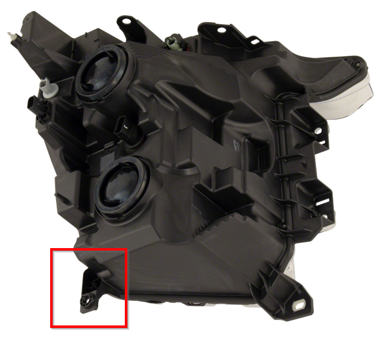 2021-2023 FORD F150 LT LWR OB HEADLIGHT TAB HAL