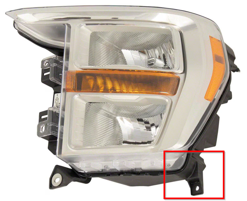 2021-2023 FORD F150 LT LWR OB HEADLIGHT TAB HAL