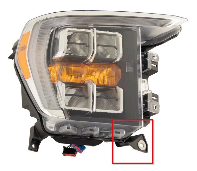 2021-2023 FORD F150 LT LWR IB HEADLIGHT TAB QUAD