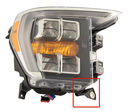 2021-2023 FORD F150 LT LWR IB HEADLIGHT TAB QUAD