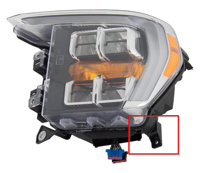 2021-2023 FORD F150 LT LWR OB HEADLIGHT TAB QUAD